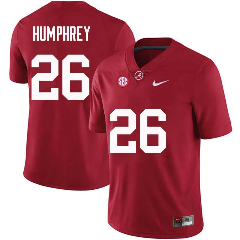 Alabama Crimson Tide Men's Marlon Humphrey #26 Crimson NCAA Nike Authentic Stitched College Football Jersey UQ16T21AR
